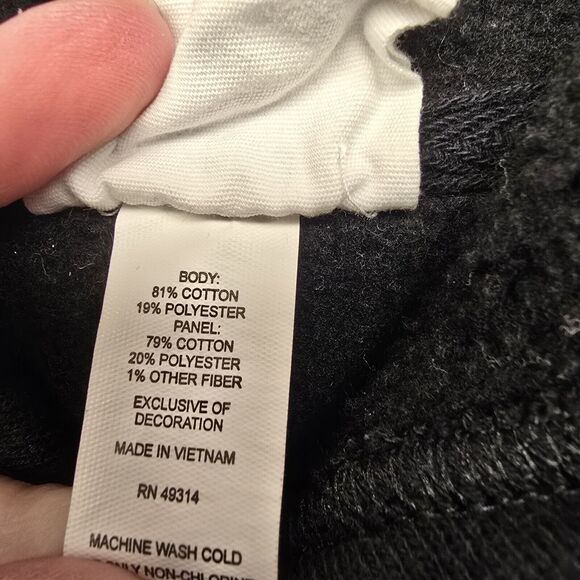 Women's Champion Black & Gray NEBRASKA Oversized Cropped Hoodie | Size Small - Picture 11 of 11